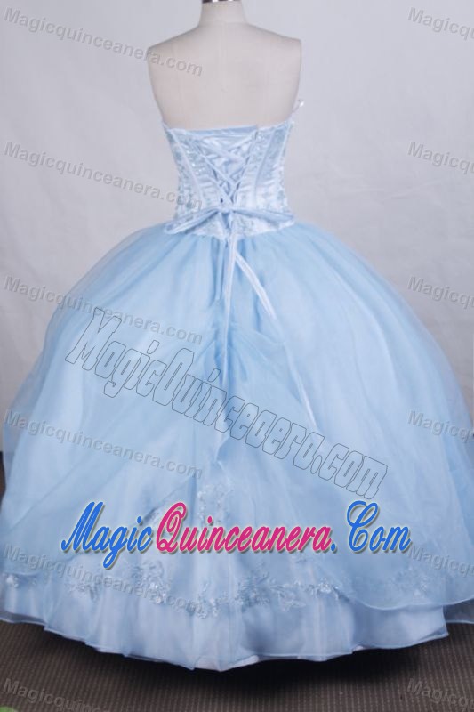 Hot Sale Hand Made Flowers Sweetheart Appliques Sweet 15 Dresses