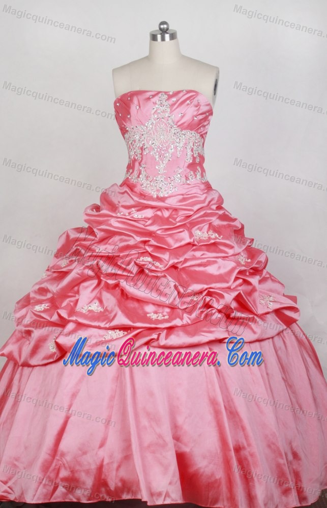 Pink Ruffles Overlay Dresses For 2013 Quinceaneras in San Juan