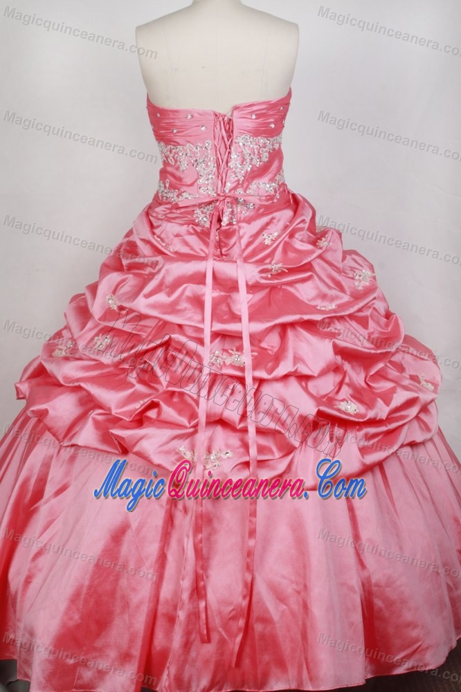 Pink Ruffles Overlay Dresses For 2013 Quinceaneras in San Juan