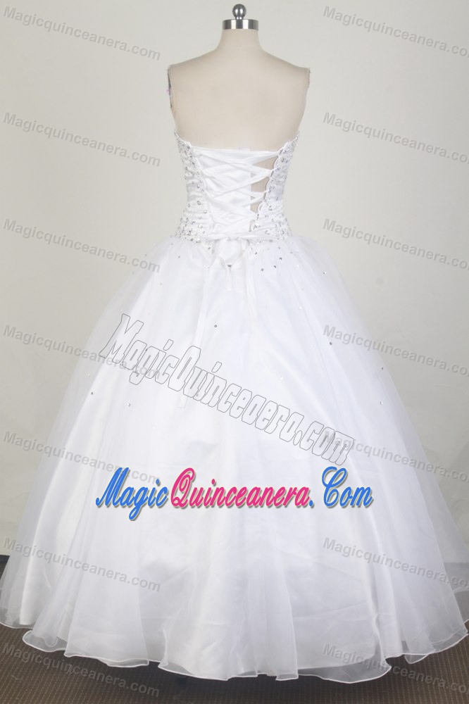 Elegant White 2013 Spring Quinceanera Ball Gown for Cheap