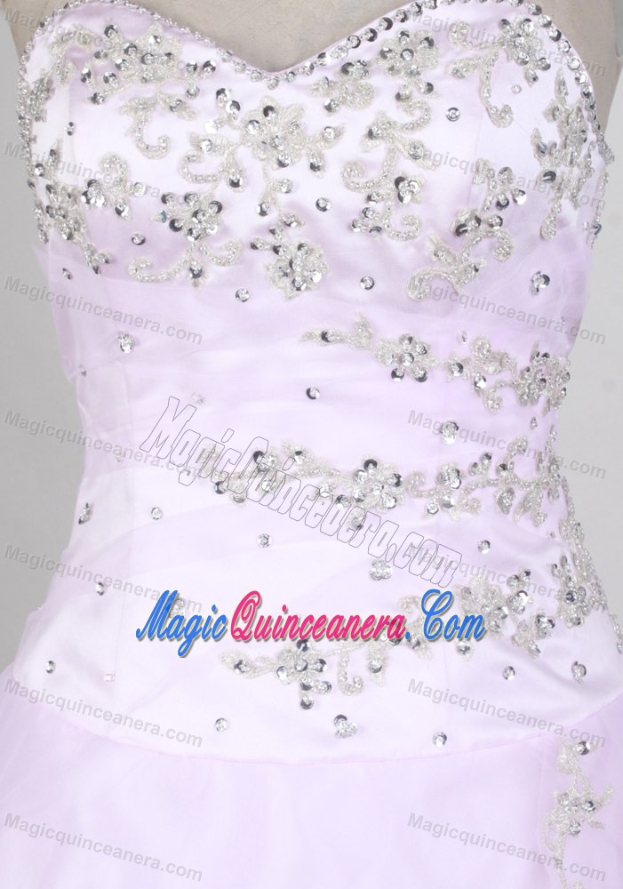 Lovely Baby pink Beaded 2013 Sweetheart Quinceanera Ball Gown