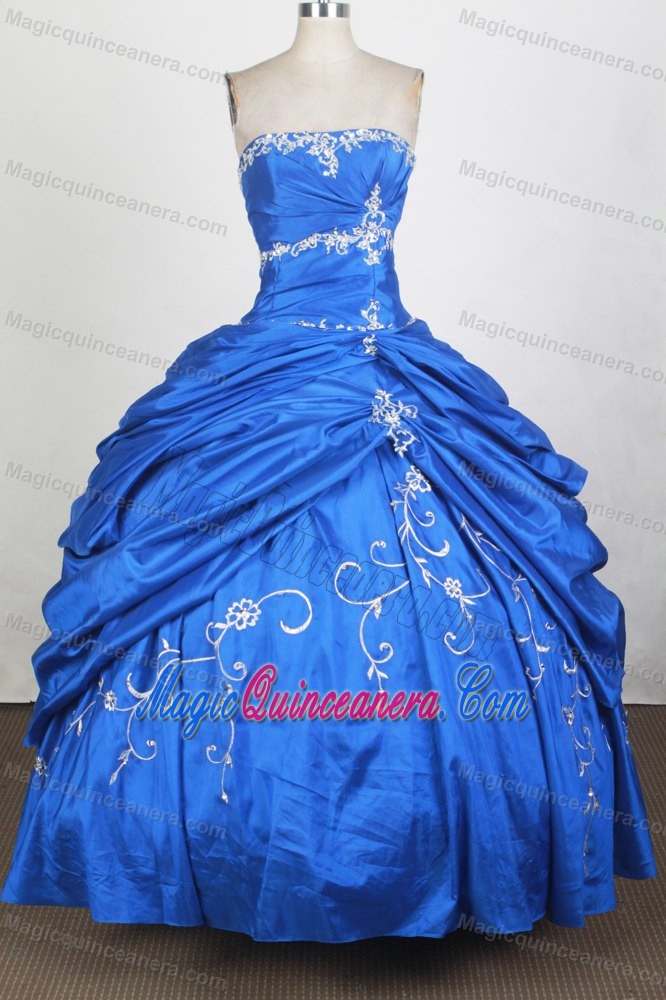 Royal Blue with Pick Ups 2014 Sweet 16 Dress on Sale