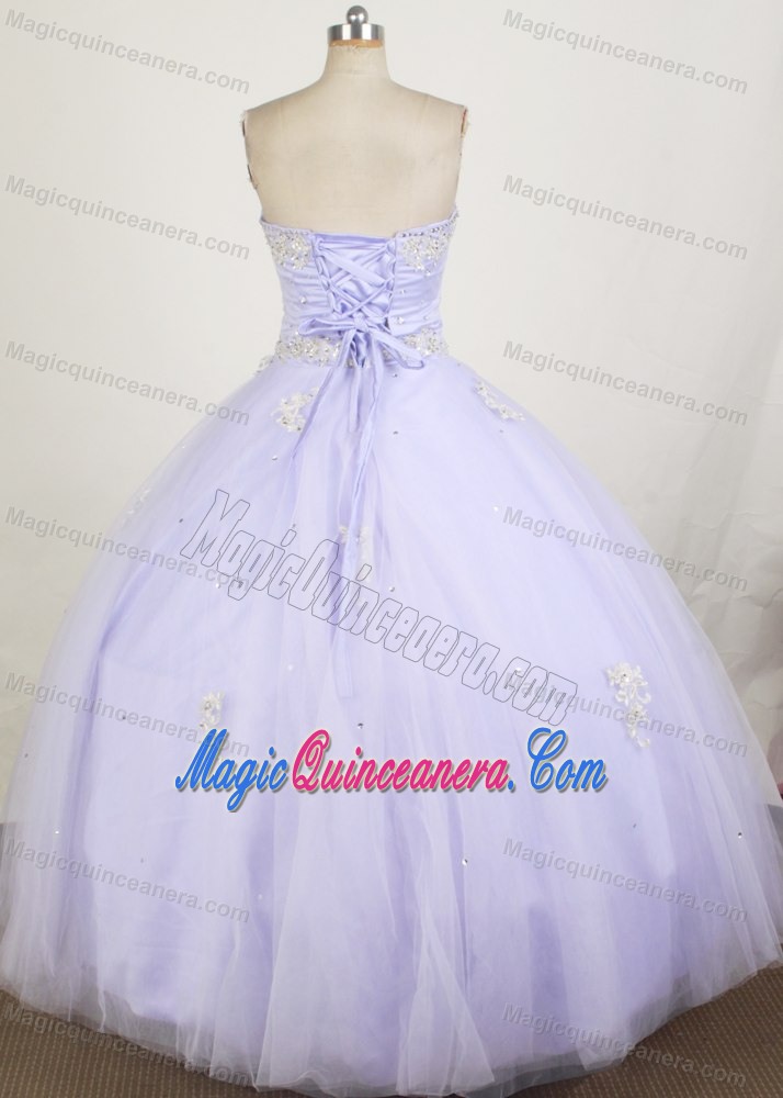 Fashionable Lilac Sweetheart Quinceanera Dress with Appliques