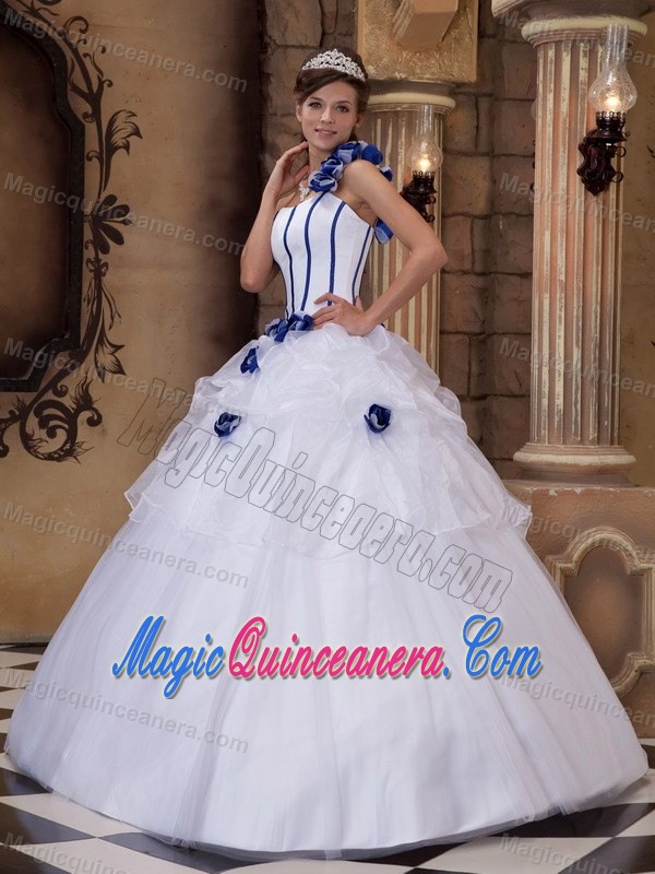 Ecatepec De Morelos Mexico Flowery One Shoulder White Quince Gown