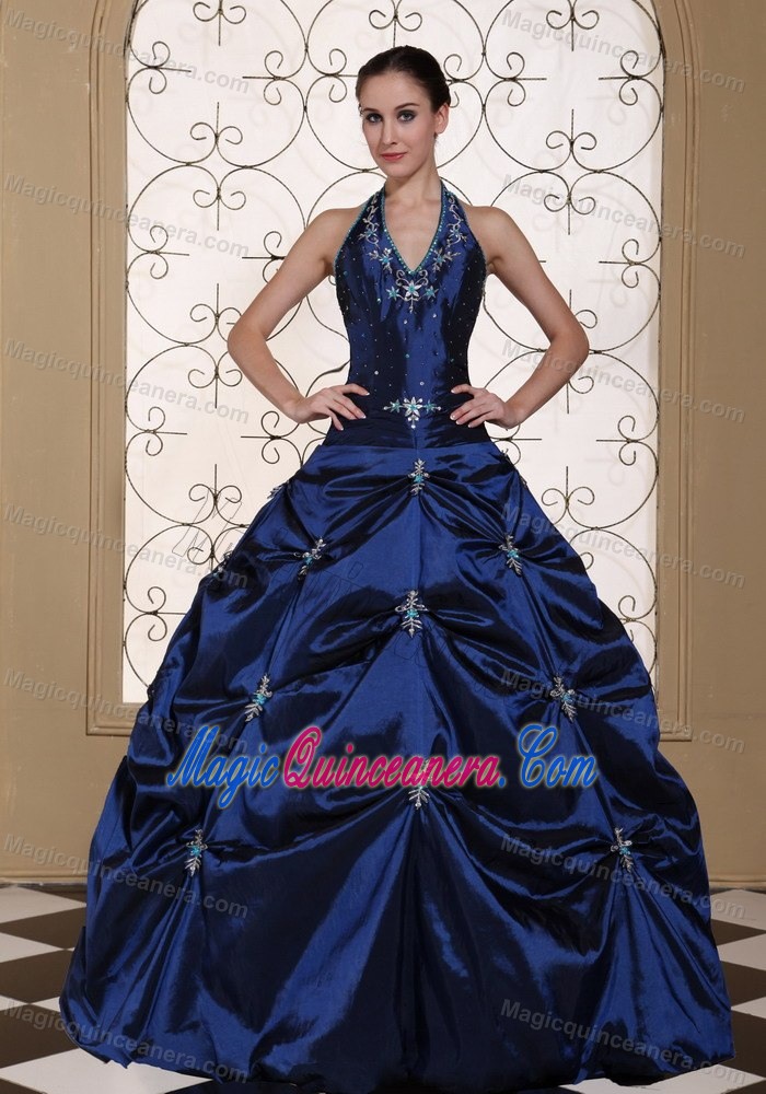 dark blue sweet 16 dresses