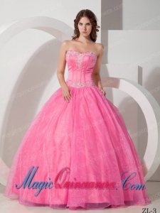 Cheap Sweetheart Appliques Quinceanera Dress with Beading