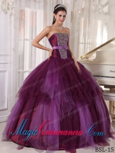 Exquisite Ball Gown Strapless Quinceanera Dress with Beading