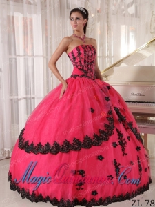 Luxurious Ball Gown Strapless Quinceanera Dress with Appliques