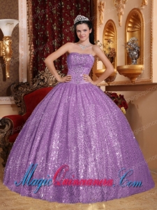 Purple Ball Gown Sweetheart Beading Luxurious Quinceanera Dress