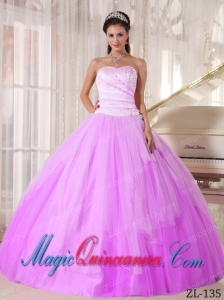 Sweetheart Tulle Beading Best Quinceanera Dress in White and Pink