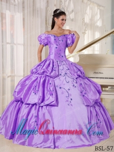 Ball Gown Off The Shoulder With Embroidery Perfect Quinceanera Dresses