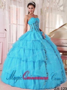 Cheap Ball Gown Sweetheart Floor-length Organza Paillette Beautiful Sweet 16 Gowns