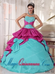 Colourful Sweetheart Floor-length Appliques Perfect Quinceanera Dresses