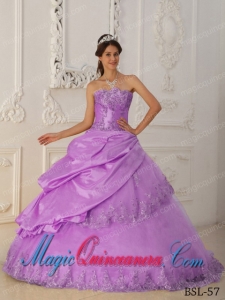 Perfect Quinceanera Dresses In Lavender A-Line / Princess Sweetheart With Beading