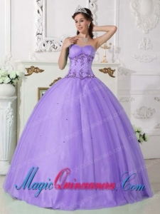 Perfect Quinceanera Dresses In Lilac Ball GownSweetheart Beading