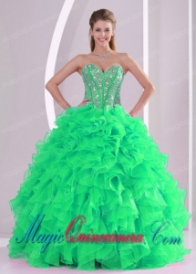 Fashionable Ball Gown Sweetheart Spring Quinceanera Dress in Sweet 16