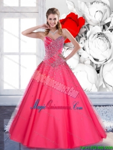 2015 Gorgeous Sweetheart Quinceanera Gown with Beading