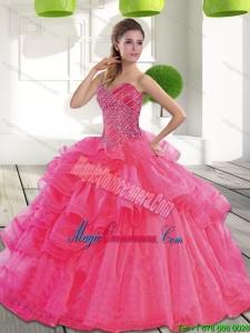 New Style Sweetheart 2015 Spring Quinceanera Dress with Beading