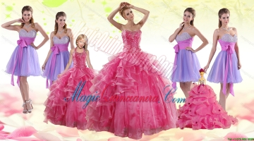 Coral Red Strapless Beading Sweet 16 Dress and Sweetheart Beading Prom Dresses and Halter Top Litter Girl Dress