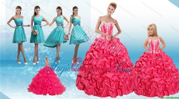 Sweetheart Pick Ups and Appliques Quinceanera Dress and Baby Blue Short Dama Dresses and Strapless Pick Ups Litter Girl Dress