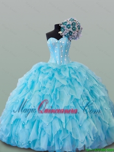 Elegant Beading Sweetheart Quinceanera Dresses for 2015 Fall