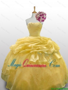 2016 Summer Perfect Ball Gown Quinceanera Dresses with Appliques Layers