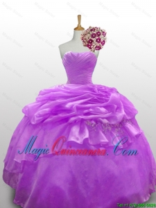 Pretty 2016 Summer Quinceanera Dresses with Beading and Paillette