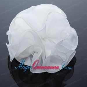 2014 Simple Organza White Summer Fascinators