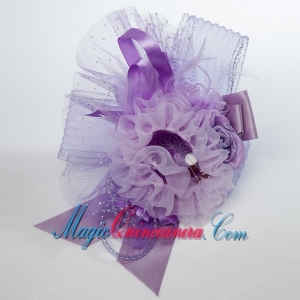 Black Rhinestone Feather Hair Ornament for Imitation Pearls