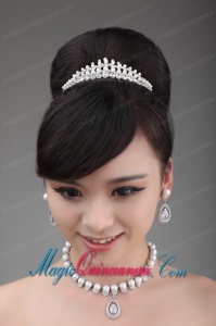 Together with Rhinestone Pearl and Alloy in Necklace and Tiara