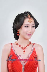 Alloy With Clear Rhinestone Ladies Jewelry Sets