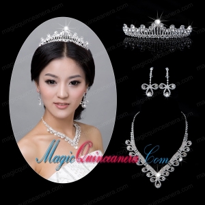 Shining Alloy With Rhinestone Ladies Jewelry Sets