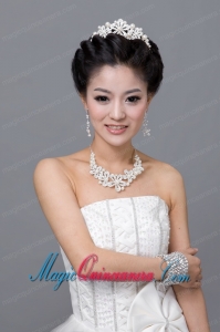 Splendid Alloy With Rhinestone Pearl Ladies Jewelry Sets