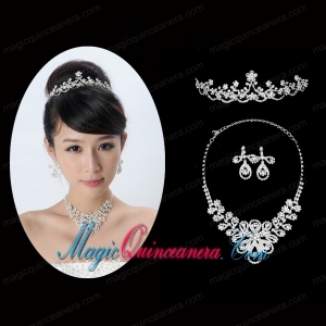 Gorgeous Alloy With Rhinestone Ladies Jewelry Sets