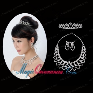 Gorgeous Alloy With Rhinestone Ladies Jewelry Sets