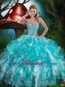 2016 Popular Quinceanera Dresses with Beading and Ruffles