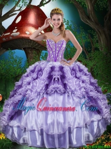 Gorgeous Sweetheart Quinceanera Dresses with Beading and Ruffles