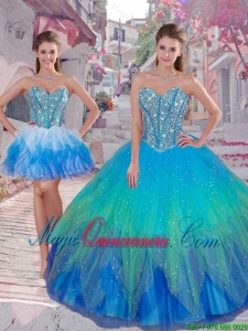 Pretty Ball Gown Detachable Quinceanera Dresses in Multi Color