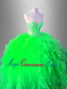 Beaed Latest Quinceanera Gowns with Ruffles for 2016