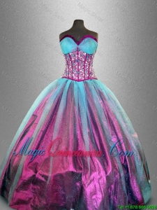 Artistic Sweetheart Beaded Sweet 16 Dresses in Tulle for 2016