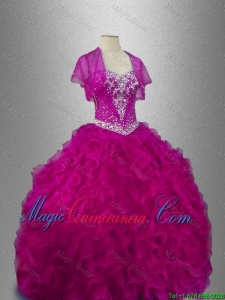 Ruffles Sweetheart New Style Quinceanera Dresses with Beading