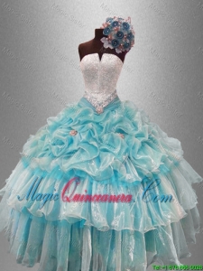 2016 Perfect Strapless Quinceanera Dresses with Beading and Pick Ups