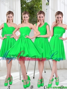 Perfect A Line Short Bridesmaid Dress with Ruching