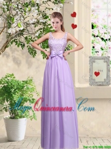 Beautiful Scoop Dama Dresses with Lace and Bowknot