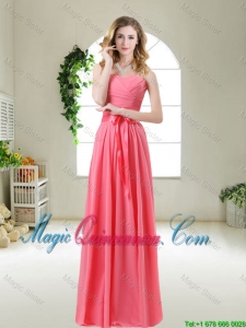 Discount 2016 Dama Dresses with Sashes and Ruching