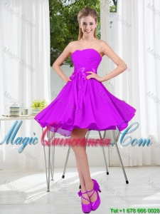 2015 Fall A Line Sweetheart Dama Dresses