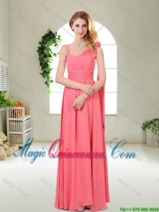 Luxurious Asymmetrical Dama Dresses in Watermelon Red