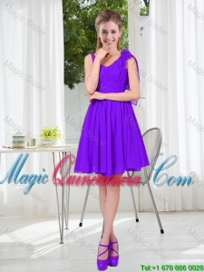 Perfect Straps Dama Dresses with Hand Made Flowers for 2016