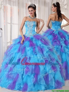 Pretty Ball Gown Beading and Appliques Quinceanera Dresses