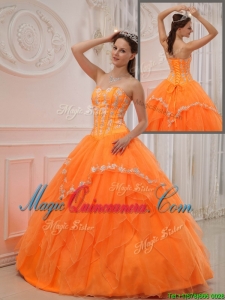 Popular Ball Gown Sweetheart Appliques Quinceanera Dresses